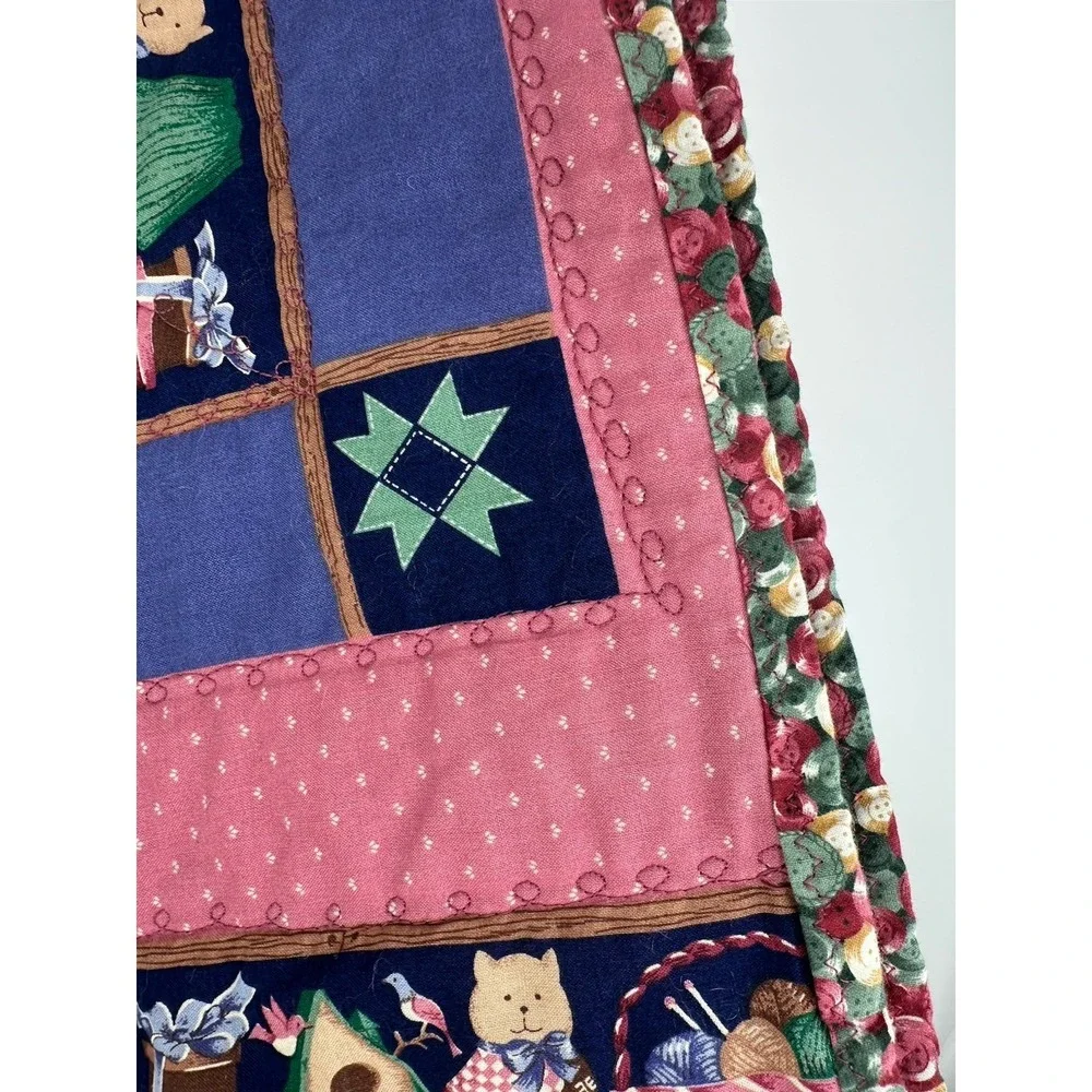 Country Cottage Core Lap Quilt Throw Or Wall Hanging 34